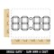 Digital Clock Numbers Seven Segment Display Electronics Rectangle Rubber Stamp for Stamping Crafting